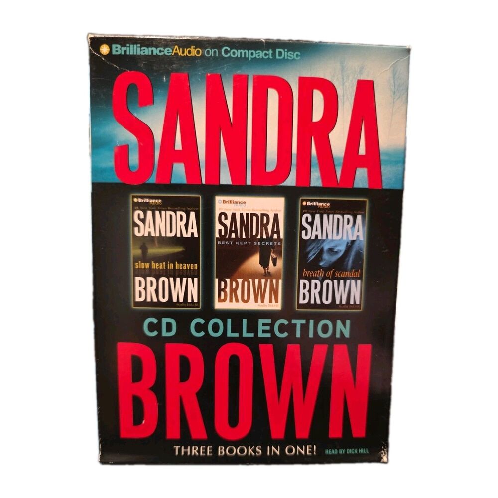 Sandra Brown Audio 3 CD Collection Slow Heat Best Kept Secrets Breath of Scandal